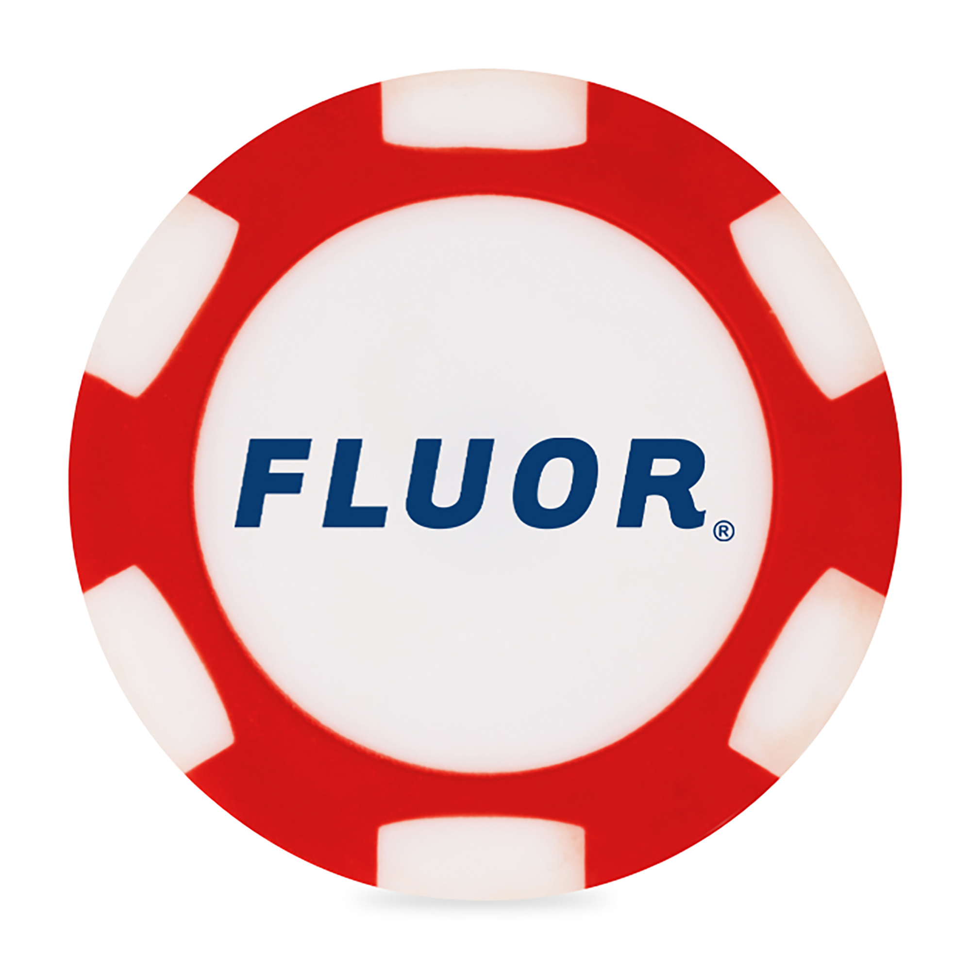 Ahead 2-Sided Poker Chip - Red-White 1 Ahead 2-Sided Poker Chip - Red-White 1