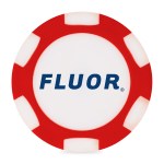 Ahead 2-Sided Poker Chip - Red-White 1 Ahead 2-Sided Poker Chip - Red-White 1