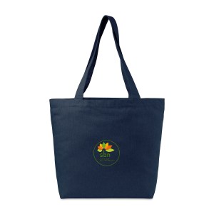 AWARE™ Recycled Cotton Shopper Tote with Interior Zip Pocket - Indigo Denim 1 AWARE™ Recycled Cotton Shopper Tote with Interior Zip Pocket - Indigo Denim 1
