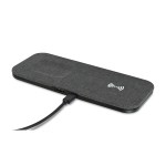 Eden Recycled rPET Wireless Dual Charging Pad - Charcoal Heather 1 Eden Recycled rPET Wireless Dual Charging Pad - Charcoal Heather 1