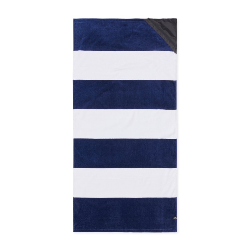 Slowtide® Pocket Beach Towel - Porto Dark Navy 1 Slowtide® Pocket Beach Towel - Porto Dark Navy 1