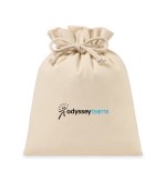 Canvas Drawstring Gift Bag - Large - Natural - Alternate Canvas Drawstring Gift Bag - Large - Natural - Alternate