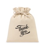 Canvas Drawstring Gift Bag - Large - Natural - Alternate Canvas Drawstring Gift Bag - Large - Natural - Alternate