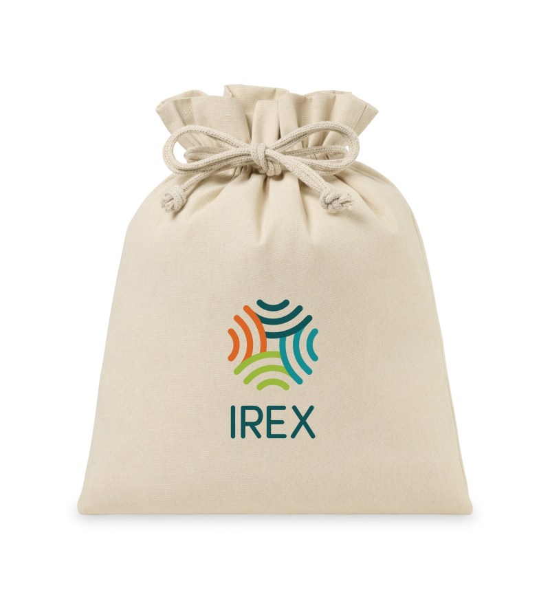 Canvas Drawstring Gift Bag - Large - Natural 1 Canvas Drawstring Gift Bag - Large - Natural 1