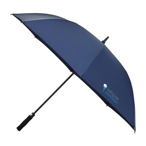 Elements 60" Recycled Auto Open Golf Umbrella - Navy 1 Elements 60" Recycled Auto Open Golf Umbrella - Navy 1