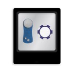 Ahead Switchfix Divot Repair Tool & Poker Chip Ball Marker Gift Set - Blue-Silver 2 Ahead Switchfix Divot Repair Tool & Poker Chip Ball Marker Gift Set - Blue-Silver 2
