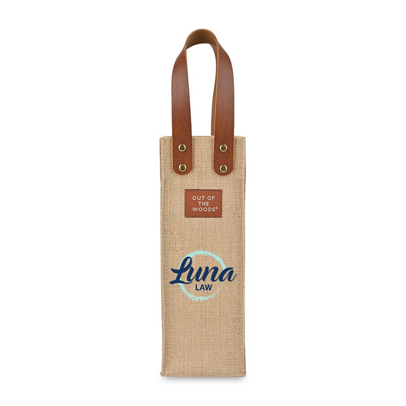 Out of The Woods® Jute Wine Tote - Natural 1 Out of The Woods® Jute Wine Tote - Natural 1