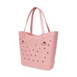 Crocs™ Classic Medium Tote - Powder Pink - Black - Alternate Crocs™ Classic Medium Tote - Powder Pink - Black - Alternate