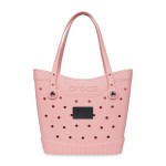 Crocs™ Classic Medium Tote - Powder Pink - Black 2 Crocs™ Classic Medium Tote - Powder Pink - Black 2