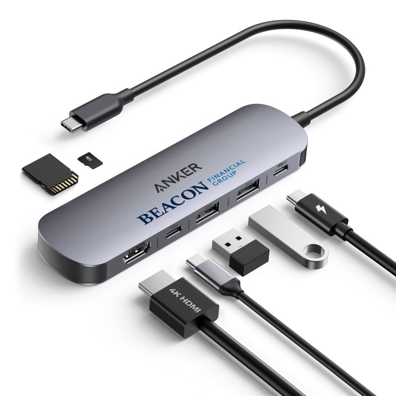 Anker USB-C Hub (7-in-1) - Pewter Silver 1 Anker USB-C Hub (7-in-1) - Pewter Silver 1