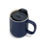 Milo Ceramic Lidded Mug - 12 Oz. - Navy - Alternate Milo Ceramic Lidded Mug - 12 Oz. - Navy - Alternate