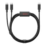 Native Union Belt Cable 2-in-1 USB-C to USB-C & USB-C Cable - Black 1 Native Union Belt Cable 2-in-1 USB-C to USB-C & USB-C Cable - Black 1