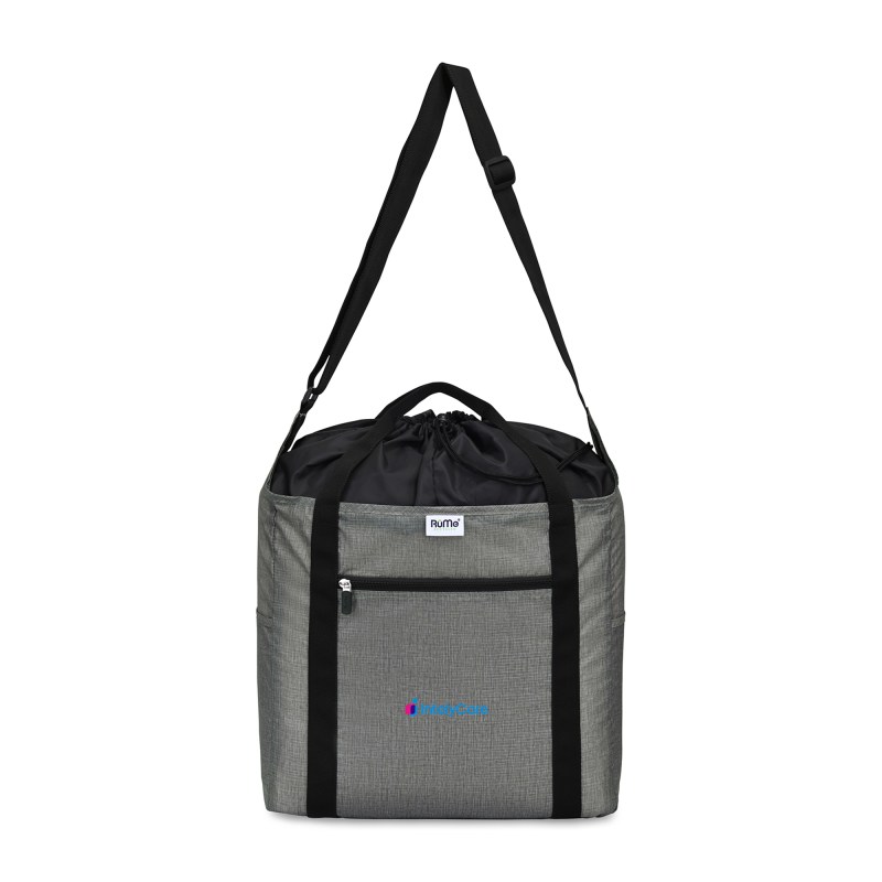 RuMe Recycled Ripstop rPET Cinch Tote - Heather Grey 1 RuMe Recycled Ripstop rPET Cinch Tote - Heather Grey 1