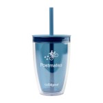 Cool GearĀ® Oasis Straw Bottle - 14 Oz. - Elemental Blue 1 Cool GearĀ® Oasis Straw Bottle - 14 Oz. - Elemental Blue 1