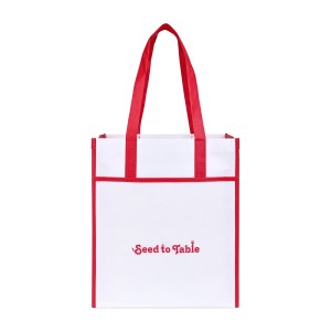 Harlow Laminated Recycled Shopper - Red 1 Harlow Laminated Recycled Shopper - Red 1