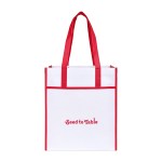 Harlow Laminated Recycled Shopper - Red 1 Harlow Laminated Recycled Shopper - Red 1