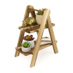 La Cuisine 2 Tier Serving Tray - Wood - Alternate La Cuisine 2 Tier Serving Tray - Wood - Alternate