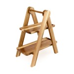 La Cuisine 2 Tier Serving Tray - Wood 2 La Cuisine 2 Tier Serving Tray - Wood 2