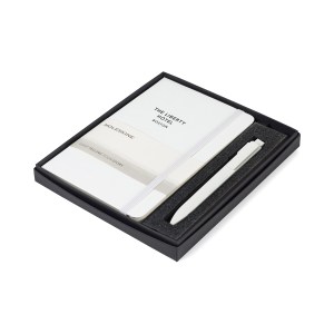 Moleskine® Medium Notebook and GO Pen Gift Set - White 1 Moleskine® Medium Notebook and GO Pen Gift Set - White 1