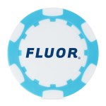 Ahead 2-Sided Poker Chip - Light Blue-White 1 Ahead 2-Sided Poker Chip - Light Blue-White 1