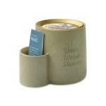 Modern Sprout Ember Earth Candle + Planter - Pebble- Photosynthesis 1 Modern Sprout Ember Earth Candle + Planter - Pebble- Photosynthesis 1