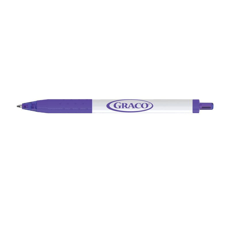 Paper Mate® Inkjoy White Barrel - Black Ink - Purple 1 Paper Mate® Inkjoy White Barrel - Black Ink - Purple 1