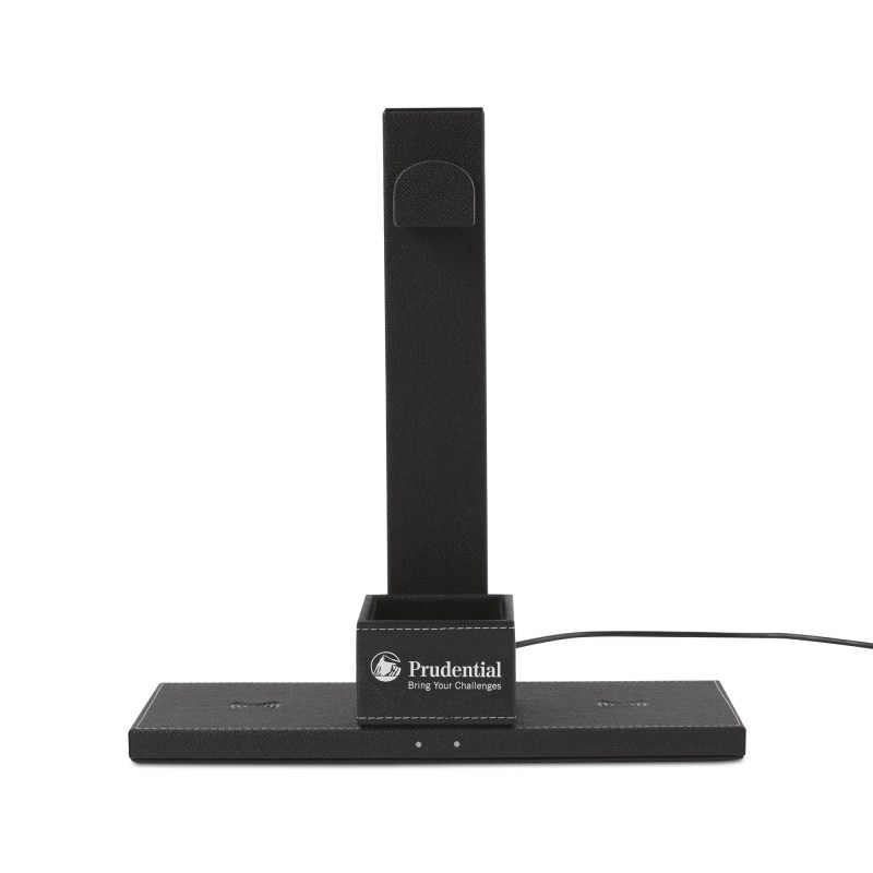 Truman Dual Wireless Charger and Headphone Stand - Black 1 Truman Dual Wireless Charger and Headphone Stand - Black 1