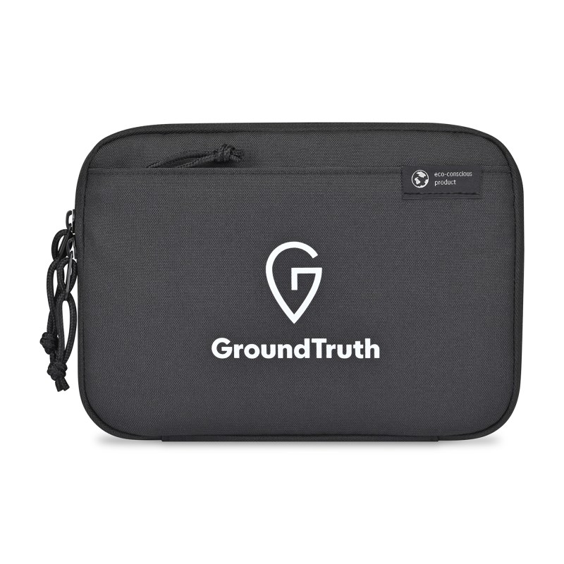 Renew AWARE™ rPET Slim Tech Organizer - Black 1 Renew AWARE™ rPET Slim Tech Organizer - Black 1