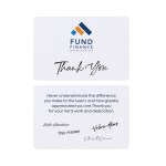 Thanks & Appreciation Greeting Card - White - Alternate Thanks & Appreciation Greeting Card - White - Alternate