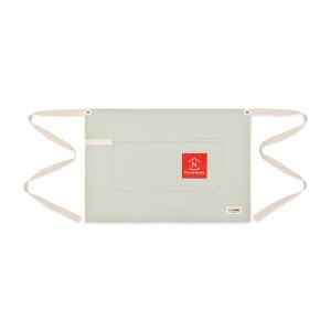 La Cuisine Recycled Cotton Bistro Apron - AWARE - Light Grey 1 La Cuisine Recycled Cotton Bistro Apron - AWARE - Light Grey 1