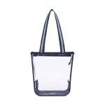 Sigma Clear Zippered Tote - Navy 2 Sigma Clear Zippered Tote - Navy 2