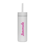 MiiR® Sipper Straw Bottle - 16 Oz. - White Powder 1 MiiR® Sipper Straw Bottle - 16 Oz. - White Powder 1