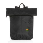 Dillon AWARE™ rPET Lightweight Foldable Backpack - Black 1 Dillon AWARE™ rPET Lightweight Foldable Backpack - Black 1