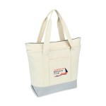 Newport Cotton Zippered Tote - Grey - Alternate Newport Cotton Zippered Tote - Grey - Alternate