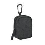 Fletcher Recycled rPET Mini Pouch Bag Charm - Black Sand - Alternate Fletcher Recycled rPET Mini Pouch Bag Charm - Black Sand - Alternate