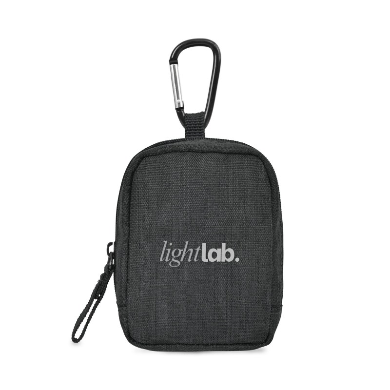 Fletcher Recycled rPET Mini Pouch Bag Charm - Black Sand 1 Fletcher Recycled rPET Mini Pouch Bag Charm - Black Sand 1
