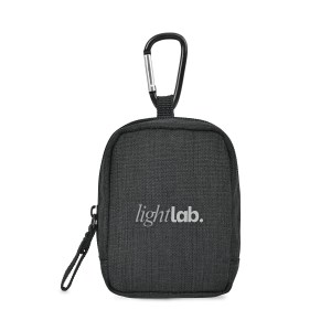 Fletcher Recycled rPET Mini Pouch Bag Charm - Black Sand 1 Fletcher Recycled rPET Mini Pouch Bag Charm - Black Sand 1