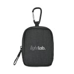 Fletcher Recycled rPET Mini Pouch Bag Charm - Black Sand 1 Fletcher Recycled rPET Mini Pouch Bag Charm - Black Sand 1