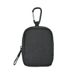 Fletcher Recycled rPET Mini Pouch Bag Charm - Black Sand 2 Fletcher Recycled rPET Mini Pouch Bag Charm - Black Sand 2
