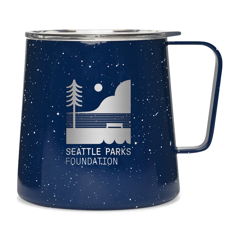 MiiR Grounded Camp Cup - 12 Oz. - Blue Speckle Gloss 1 MiiR Grounded Camp Cup - 12 Oz. - Blue Speckle Gloss 1