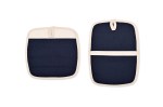 La Cuisine Potholder Hot Pad Set - Navy 2 La Cuisine Potholder Hot Pad Set - Navy 2