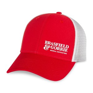 Merrimack Hat Co. Casey Performance Trucker - Red-White 1 Merrimack Hat Co. Casey Performance Trucker - Red-White 1