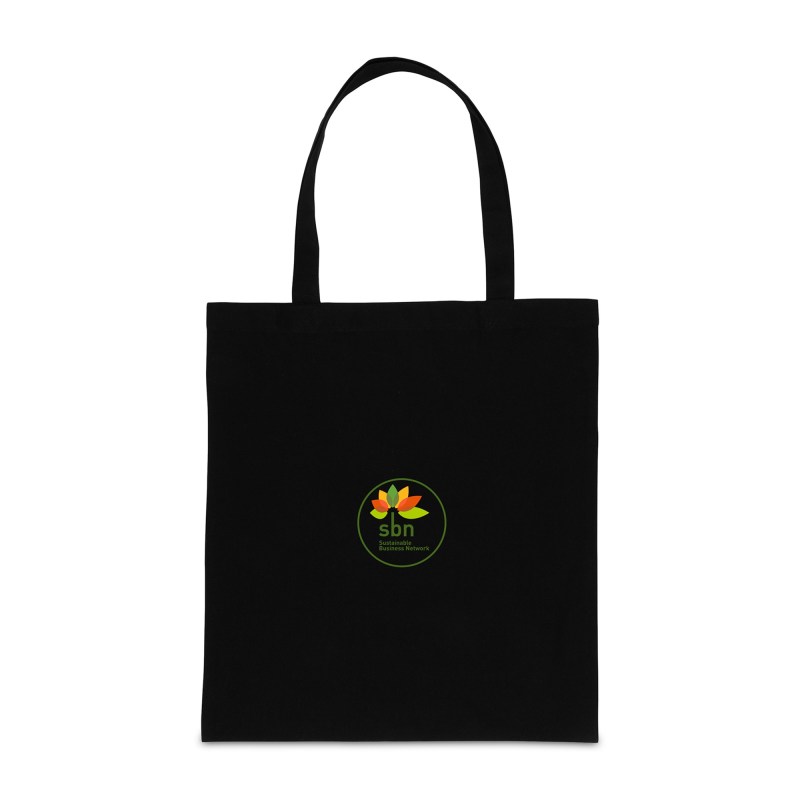 Impact AWARE™ Recycled Cotton Tote w/Bottom 145g - Black 1 Impact AWARE™ Recycled Cotton Tote w/Bottom 145g - Black 1