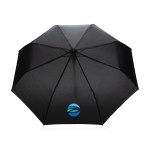 21" Impact AWARE™ RPET 190T Mini Auto Open Umbrella - Black - Alternate 21" Impact AWARE™ RPET 190T Mini Auto Open Umbrella - Black - Alternate