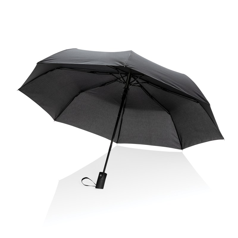 21" Impact AWARE™ RPET 190T Mini Auto Open Umbrella - Black 1 21" Impact AWARE™ RPET 190T Mini Auto Open Umbrella - Black 1