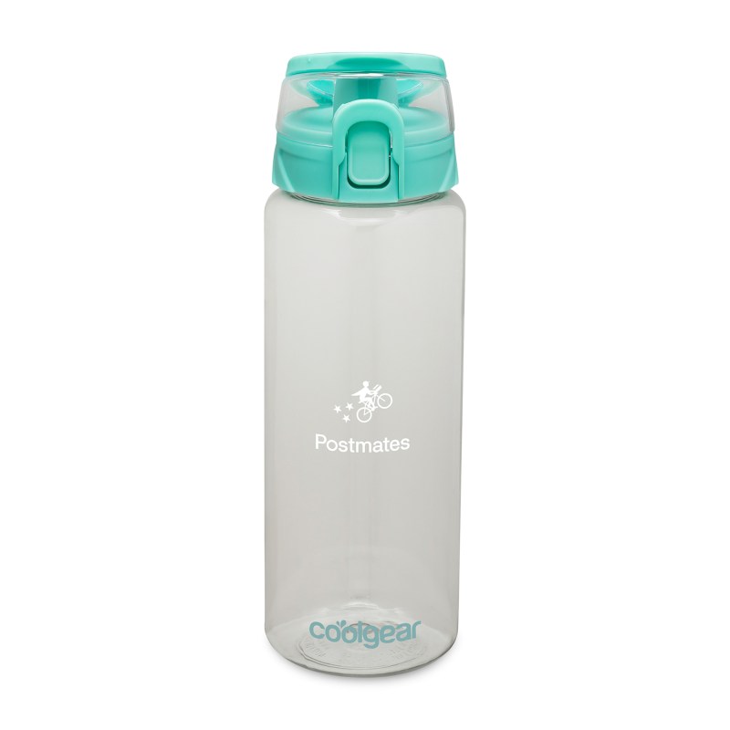 Cool Gear® Cylinder Bottle with Halo Lid - 32 Oz. - Green Tea 1 Cool Gear® Cylinder Bottle with Halo Lid - 32 Oz. - Green Tea 1