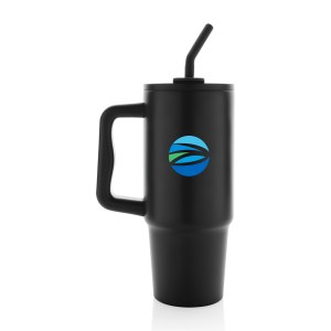 Embrace Deluxe Recycled Stainless Steel Tumbler 900ml - Black 1 Embrace Deluxe Recycled Stainless Steel Tumbler 900ml - Black 1