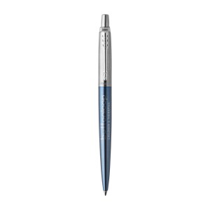 Parker Jotter London Stainless Steel Ballpoint - Waterloo Blue - Chrome Trim 1 Parker Jotter London Stainless Steel Ballpoint - Waterloo Blue - Chrome Trim 1
