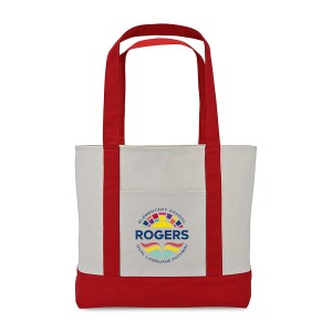 Large Canvas Tote - Red 1 Large Canvas Tote - Red 1