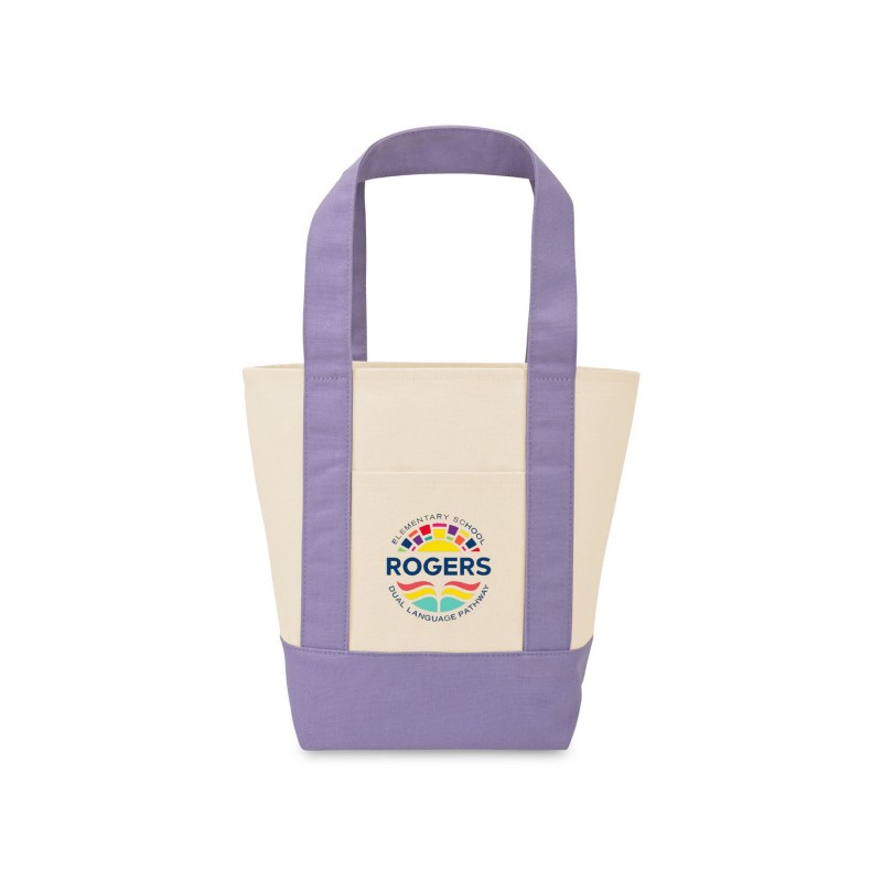 Mini Canvas Tote - Pastel Purple 1 Mini Canvas Tote - Pastel Purple 1